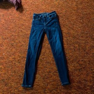 american eagle dark skinny jeans